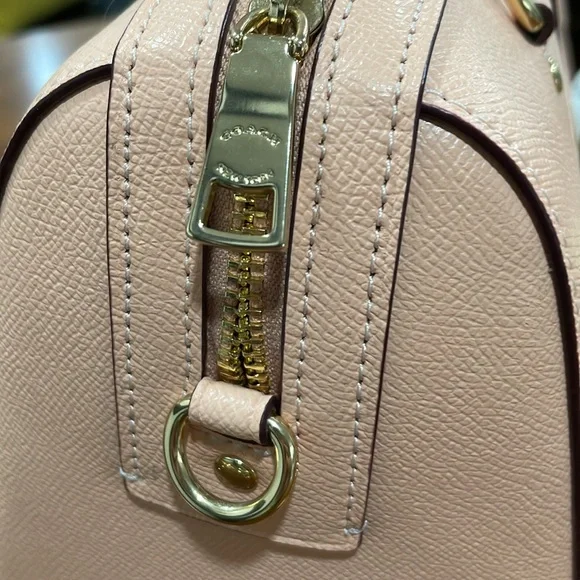 Coach Rowan Satchel Crossgrain Pink Leather with Leather Wallet LIKE NEW! - Picture 3 of 11